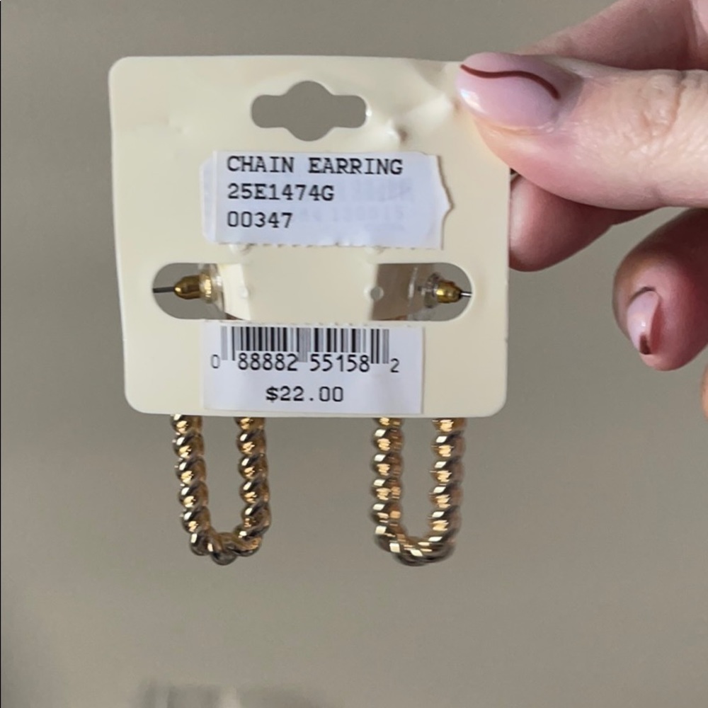 Chain earrings - Picture 2 of 3